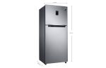 Samsung 386 Litre Double Door Refrigerator, 2 Star Rated Frost Free Inverter Refined Inox, Convertible (RT39T5C38S9/TL) - Image 4