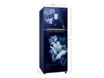Samsung 244 Litres Double Door Refrigerator (Midnight Blossom Blue)(RT28B3522UZ/HL) - Image 4
