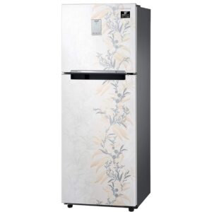 Samsung 244 Litres Double Door Refrigerator, 3 Star Rated, Frost-Free (Mystic Overlay White) (2022 Model) (RT28T3A336W/HL)