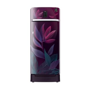 SAMSUNG 215 Litres Single Door Refrigerator, 5 Star Rated Direct Cool with Base Drawer (Paradise Bloom Purple)(RR23C2F359R/HL)