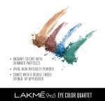 Lakme 9 to 5 Eye Color Quartet Eye Shadow (Royal Peacock, 7g) - Image 3