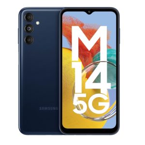 Samsung Galaxy M14 5G,Blue,( 4GB, 128GB Storage) | 50MP Triple Cam | Segment's Only 6000 mAh 5G Smartphone | 5nm Octa-Core Processor | Android 13 | Without Charger