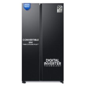 Samsung 653 Litres Side by Side Refrigerator Convertible 5in1 (RS76CG8115B1/HL)
