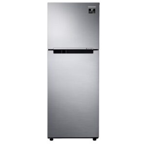 Samsung 253 Litres Double Door Refrigerator, 2 Star Rated with Inverter Frost-Free (Elegant Inox Silver)(RT28T3042S8/HL)
