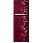 SAMSUNG 253 Litres Double Door Refrigerator, 2 Star Rated Frost Free, (Mystic Overlay Red)(RT28T30226R/NL) - Image 2