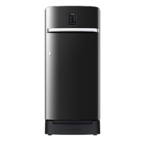 Samsung 189 Litres Single Door Refrigerator, 4 Star Rated with Inverter Direct-Cool, Digi-Touch, (Luxe Black)(2023 Model)(RR21C2F24BX/HL)
