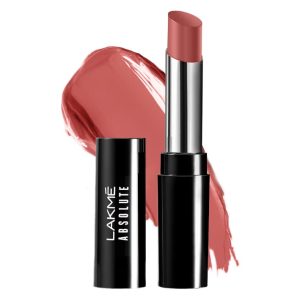 LAKMÉ ABSOLUTE SKIN DEW SATIN LIPSTICK (102 Nude Rose, 3.4g)