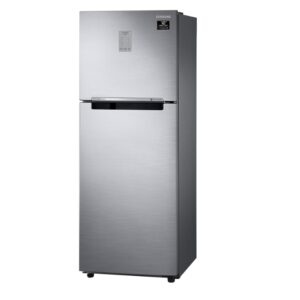Samsung 253 Litres, Double Door Refrigerator, 2 Star Rated with Inverter Frost Free, (Elegant Inox) Convertible (Silver)(2022 Model)(RT28A3722S8/HL)