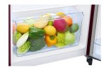 Samsung 189 Litres Single Door Refrigerator, 5 Star Rated Inverter Direct-Cool with Digi-Touch (Orange Blossom Red) (2023 Model) (RR21C2E25NJ-HL) - Image 6