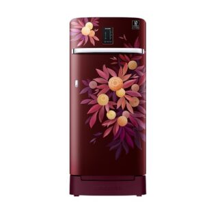 SAMSUNG 189 Litres Single Door Refrigerator, 5 Star Rated Direct Cool (Orange Blossom Red) (RR21C2F25NJ-HL)