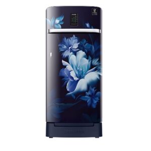 Samsung 184 Litres Single Door Refrigerator, 3 Star Rated with Digi-Touch Cool Digital Inverter Direct-Cool (Midnight Blossom Blue)(RR21C2K23UZ/HL)