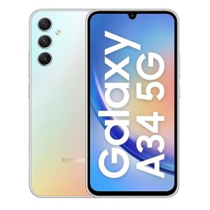 Samsung Galaxy A34 5G,Silver(8GB,256GB Storage) | 48 MP No Shake Cam (OIS) | IP67 | Gorilla Glass 5