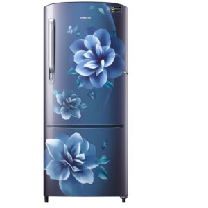 Samsung 184 Litres Single Door Refrigerator, 3 Star Rated Digital Inverter Direct-Cool (Camellia Blue)(RR20C2723CU/NL)