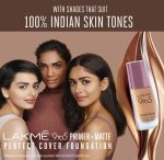 LAKMÉ 9 TO 5 PRIMER + MATTE PERFECT COVER FOUNDATION (C100 Cool Ivory, 25ml) - Image 9