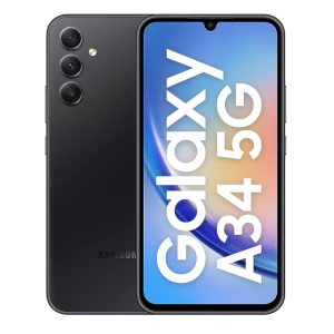 Samsung Galaxy A34 5G, Black(8GB, 128GB Storage) | 48 MP No Shake Cam (OIS) | IP67 | Gorilla Glass 5