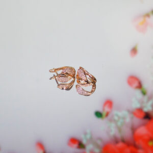 Women Titanium Gold Earing