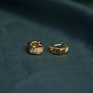 Titanium Men's Gold-Plated  Earrings, Hoop Design Ears Promise Hoop Earrings Womens Gift