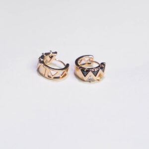 Titanium Gold Earring