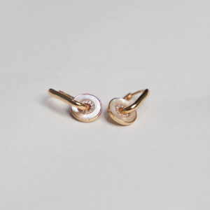 Titanium Earrings Gold Stud Earrings, Simple Long Earrings high Sense Ear Stud Jewelry