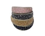 Wide Headband Boho Colorful Crystal Beaded Soft Hair Band (4 Types) - Image 2