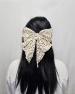 Hair Clip Bowtie Georgette