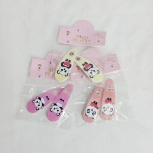 Panda Snap Hair Clips - Pack of 3
