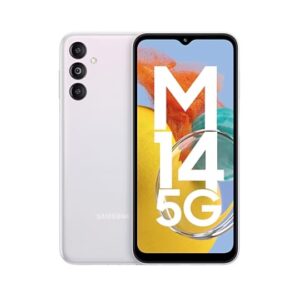 Samsung Galaxy M14 5G(4GB RAM,128GB ROM Storage)(Icy Silver)
