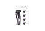 LAVNIK HTC AT-538 Rechargeable Hair Beard Trimmer for Men Trendy Styler HTC Trimmer Stainless Steel Sharp Blade Beard Shaver (Black)