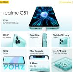 Realme C51 (Mint Green- 4GB RAM, 64GB ROM Storage) - Image 2