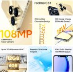 Realme C53 (Champion Gold- 4GB RAM, 128GB ROM Storage) - Image 2