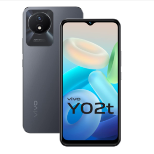 Vivo Y02t Grey- (4GB RAM), (64GB ROM Storage)