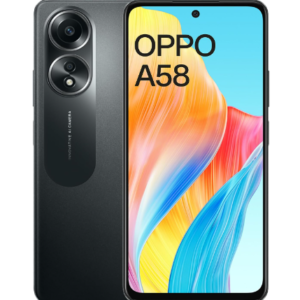 OPPO A58 Glowing Black  (6GB RAM) (128GB ROM Storage)