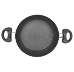 Prestige Deluxe Granite Aluminium 3 Piece Set- Tawa, Fry Pan & Kadai with 1 Glass Lid|Made Using German Technology|Non-Stick|Spatter-Coated Surface|Induction and Gas Compatible Base|Black - Image 7