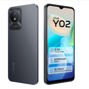 Vivo Y02 Cosmic Grey- (3GB RAM), (32GB ROM Storage)