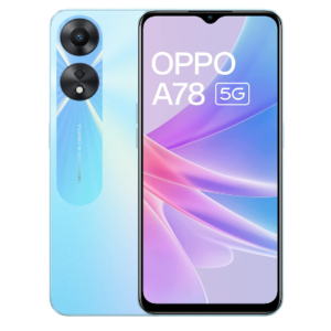 Oppo A78 (5G) Glowing Blue  (8GB RAM) (128GB ROM Storage)