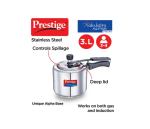 Prestige Svachh, 20245, 3 L, Nakshatra Alpha Straight Wall, with deep lid for Spillage Control (Inner Lid, Stainless Steel, Silver)20245, 3 L, - Image 2