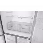 LG 530 Litres French Door Refrigerator with Smart Inverter Compressor, Multi Air Flow, Linear Cooling And Smart Diagnosis with Shiny Steel Finish (GC-B22FTLVB) - Image 4