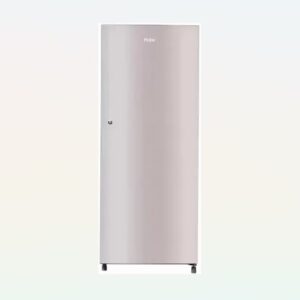 Haier 190 Litres Single Door Refrigerator, 5 Star With Direct Cool (Inox Steel)(HRD-2105BIS-P)