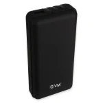 EVM Enduro 20,000mAh Power Bank, with in-Built Micro USB, Type-C & iPhone Cable: Compatible with All Smartphones