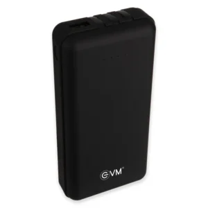 EVM Enduro 20,000mAh Power Bank, with in-Built Micro USB, Type-C & iPhone Cable: Compatible with All Smartphones