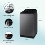 Samsung 8 Kg Top Load Washing Machine, 5 Star Ecobubble™, Wi-Fi, Inverter Fully Automatic With Bubble Storm Technology (Rose Brown)(WA80BG4582BDTL) - Image 2