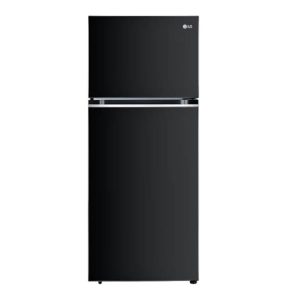 LG 380 Litres Double Door Refrigerator, 2 Star With Smart Inverter Compressor, DoorCooling+™ & Frost-Free (Ebony Sheen Finish)(GL-D412SESY)