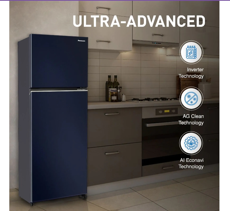 Screenshot_1 PANASONIC 338 Litres Double Door Refrigerator, 2 Star With Prime Convertible 6-Stage Smart Inverter & Frost-Free (Deep Ocean Blue)(NR-TG358BPAN) - Image 3