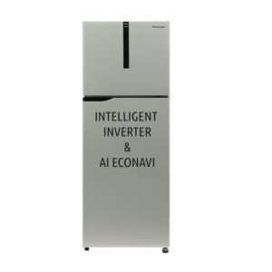 Panasonic 260 Litres ,Double Door Refrigerator, AI Enabled Inverter Technology Frost Free, 2 Star Rating (Electric Grey)(2023 Model)(NR-TH272BVHN)
