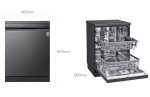 LG 14 Place Settings Dishwasher (Matt Black) (DFB424FM) - Image 2