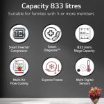 LG Side-By-Side Refrigerator 833 Litres Frost Free Smart Inverter Compressor Wi-Fi  Appliance, Door Cooling+, Hygiene Fresh+ (GC-B307SSVL) - Image 2