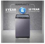 Haier 8 Kg, In-built Heater Fully Automatic Top Load Washing Machine, Oceanus Wave Drum, 5 Star, 2023 Model, (Starry Silver)(HWM80-H826S6) - Image 6
