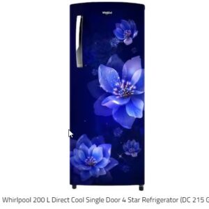 Whirlpool 200 Litres Single Door Refrigerator, 4 Star Rated With Direct Cool (DC 215 G)