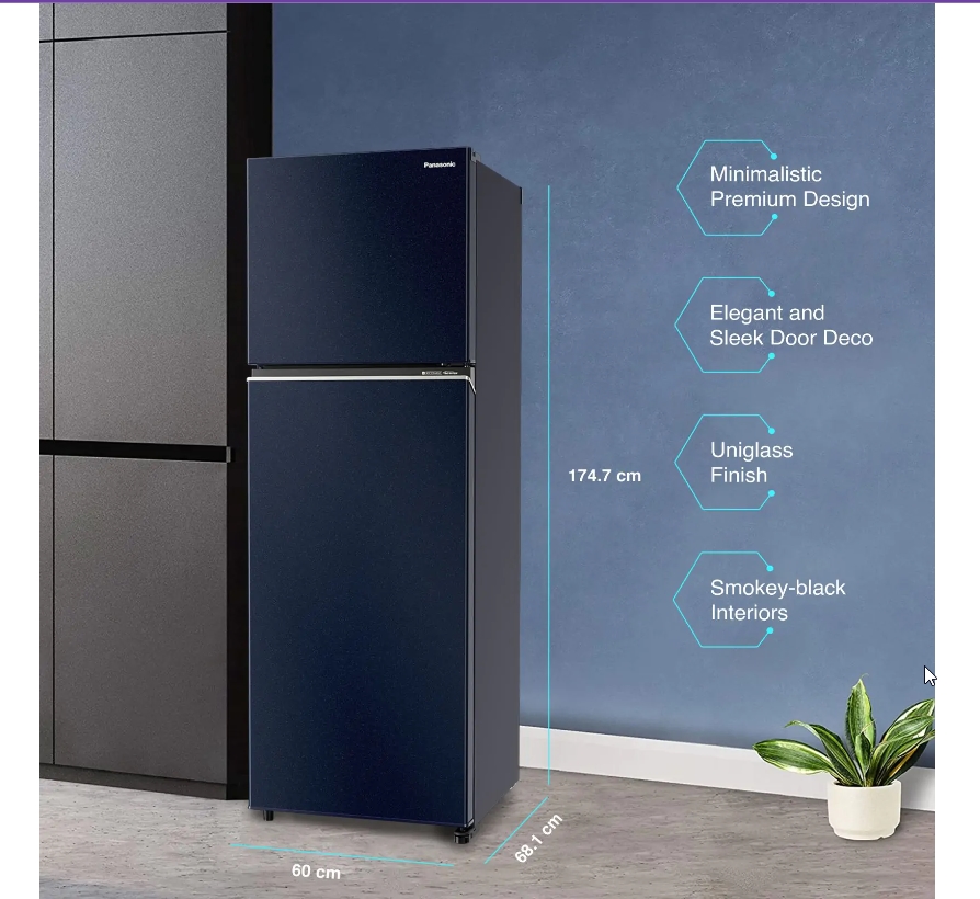 Screenshot_4 PANASONIC 338 Litres Double Door Refrigerator, 2 Star With Prime Convertible 6-Stage Smart Inverter & Frost-Free (Deep Ocean Blue)(NR-TG358BPAN) - Image 6
