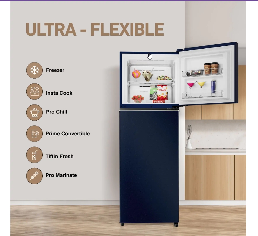 Screenshot_6 PANASONIC 338 Litres Double Door Refrigerator, 2 Star With Prime Convertible 6-Stage Smart Inverter & Frost-Free (Deep Ocean Blue)(NR-TG358BPAN) - Image 7